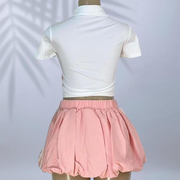 ✨ Sporty Pink & White Two-Piece Set - Picture 3 of 3